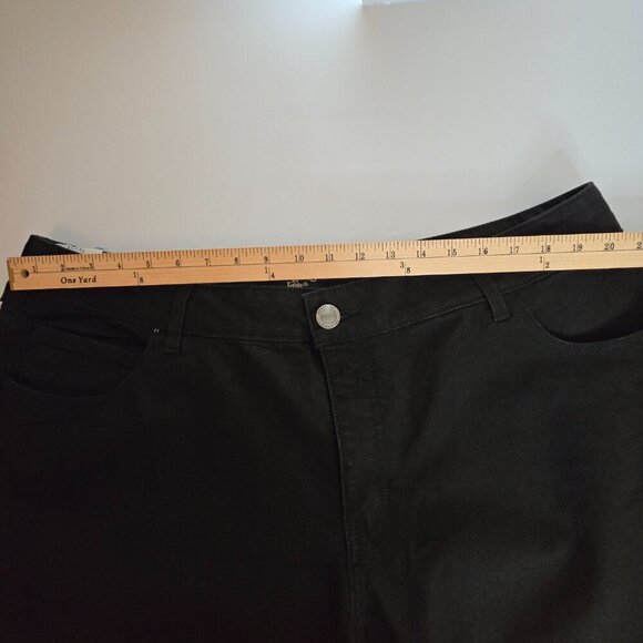 Riders By Lee Black Slender Stretch Glitz Back Pockets Jeans Plus Sz 22W Long - Picture 5 of 14